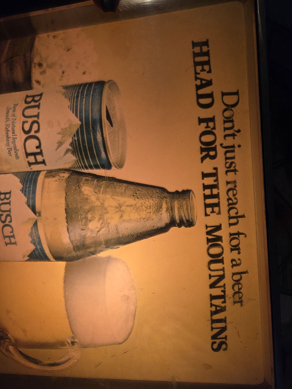 Man Cave Vintage Bush Light Up Sign. - Picture 7 of 7